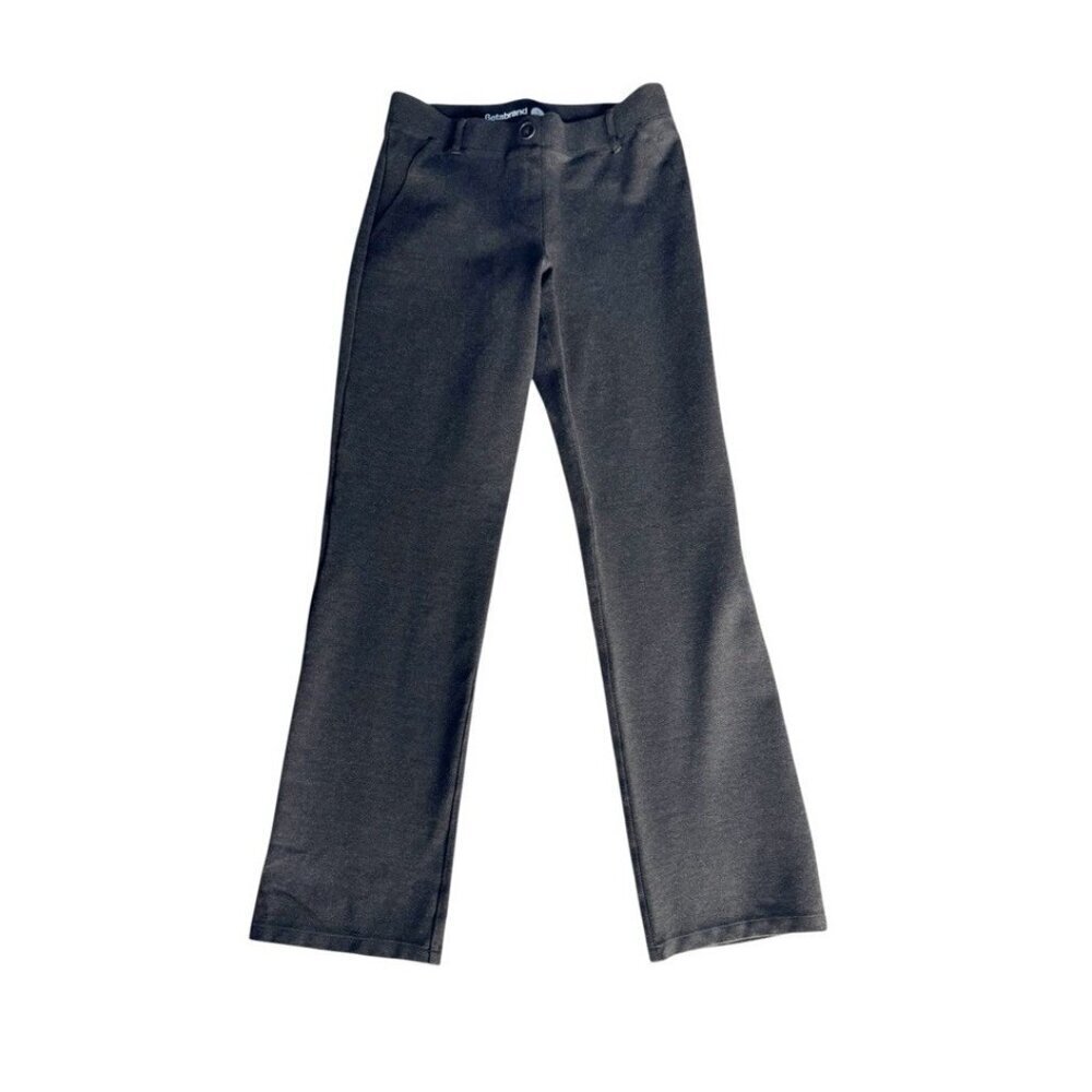 Betabrand Womans Sz SP Classic Straight Leg Gray Dress Pants Yoga Pants S Petite